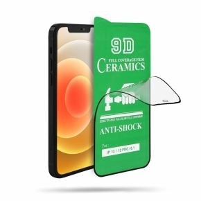 9D CERAMIC Tempered Glass for Samsung A20/A30/A50 Full Glue Black