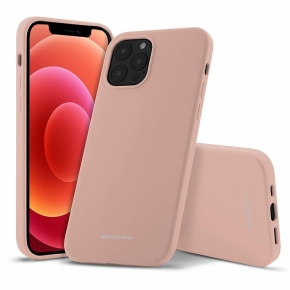 Etui MERCURY Silicone für Samsung S20+ rosa sandfarben