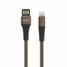 Cable VIDVIE CB439 USB/iPhone 2.4A 1m brown