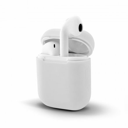 etui do apple airpods i ii bialy