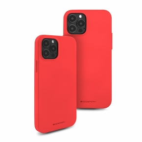 MERCURY Soft Feeling Hülle für Apple iPhone 14+ rot