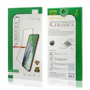9D CERAMIC Tempered Glass for Realme C30 Full Glue Black