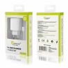 Travel charger REVERSE U21 2.1A 2xUSB+iPh white