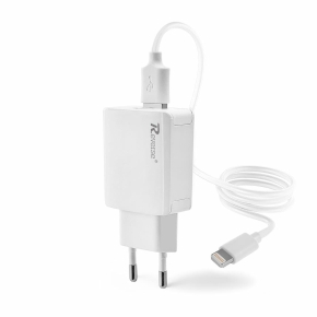 Travel charger REVERSE U21 2.1A 2xUSB+iPh white