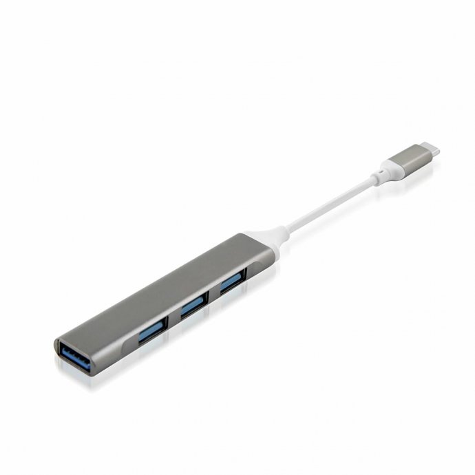 adapter hub 4xusb typec bialy czarny