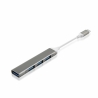 Adapter HUB REVERSE 3xUSB 2.0+1xUSB 3.0 +Type C biały/czarny