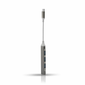 Adapter HUB REVERSE 3xUSB 2.0+1xUSB 3.0 +Type C white/black