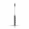 Adapter HUB REVERSE 3xUSB 2.0+1xUSB 3.0 +Type C biały/czarny