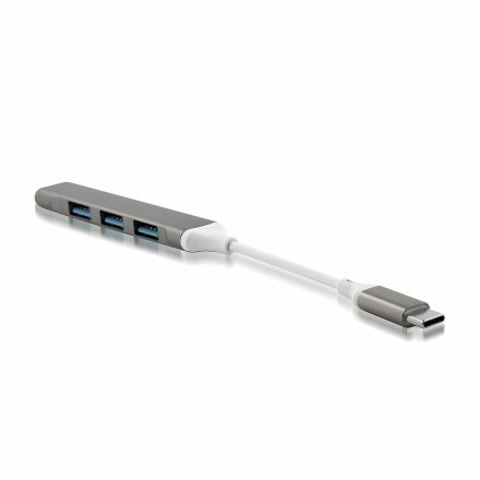 adapter hub 4xusb typec bialy czarny