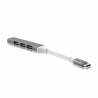 Adapter HUB REVERSE 4xUSB +Type C black