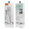 Cable VIDVIE CB4003 USB/iPhone + Micro + Type-C 3in1 1.2m white