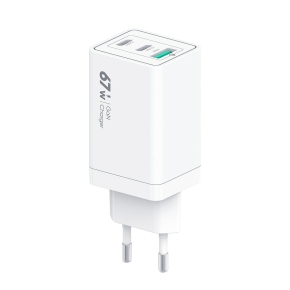 Netzteil VIDVIE PLE242 1xUSB + 2xType C 3A 67W weiß