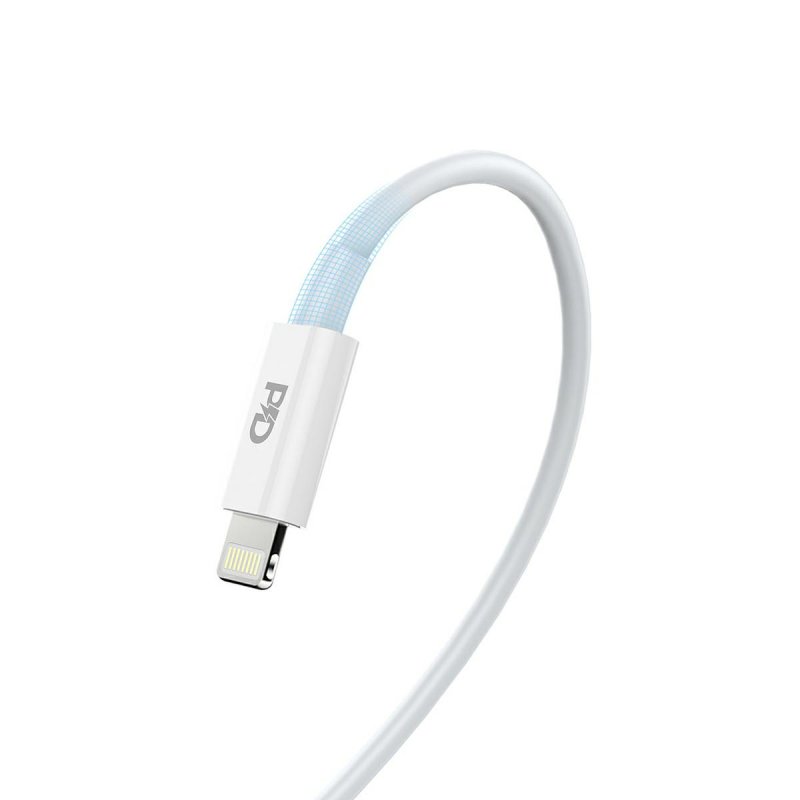 CABLE USB-C A USB-C SILICONE PD 3A 1.2M JELLY SERIES - White — Cover company