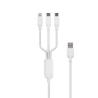 Cable FONENG X80 USB/3in1 1m 100W white
