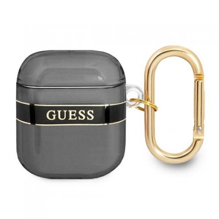 Guess  GUA2HHTSK AirPods cover czarny/black Strap Collection