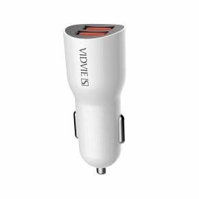VIDVIE S-CC02 2xUSB Auto-Ladegerät + Micro-Kabel 2.4A weiß