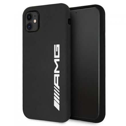 AMG AMHCN61SGLBGN iPhone 11 6,1" czarny/black hardcase Silicone Big Logo