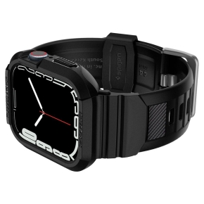 SPIGEN RUGGED ARMOR PRO APPLE WATCH 4 / 5 / 6 / 7 / 8 / SE (44 / 45 MM) BLACK