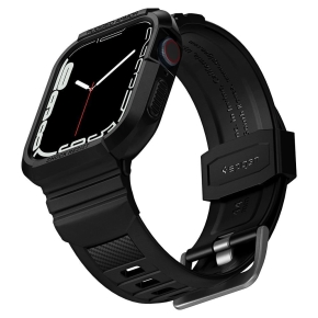 SPIGEN RUGGED ARMOR PRO APPLE WATCH 4 / 5 / 6 / 7 / 8 / SE (44 / 45 MM) BLACK