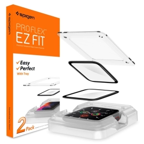 SZKŁO HYBRYDOWE SPIGEN PROFLEX ”EZ FIT” APPLE WATCH 4 / 5 / 6 / SE 1 / 2 / 3 (44MM)