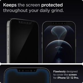 SZKO HARTOWANE SPIGEN GLAS.TR EZ FIT 2-PACK IPHONE 12/12 PRO
