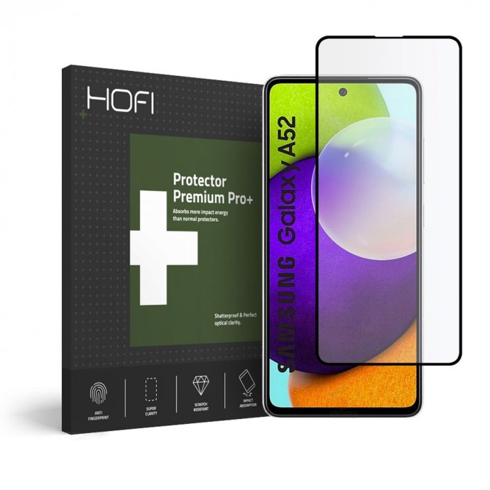 SZKO HARTOWANE HOFI GLASS PRO+ GALAXY A52 / A52S BLACK