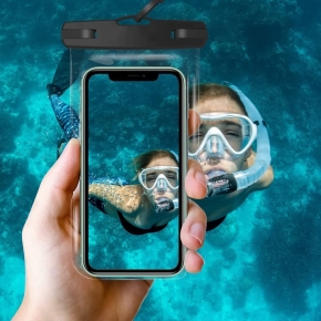 TECH-PROTECT UNIVERSAL WATERPROOF CASE BLACK