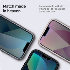 SZKO HARTOWANE SPIGEN GLAS.TR EZ FIT 2-PACK IPHONE 13 PRO MAX PRIVACY