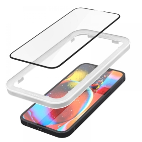 SZKO HARTOWANE SPIGEN ALM GLASS FC IPHONE 13 / 13 PRO / 14 BLACK