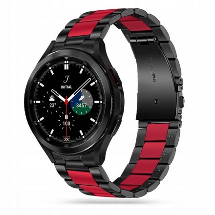 TECH-PROTECT STAINLESS SAMSUNG GALAXY WATCH 4 / 5 / 5 PRO (40 / 42 / 44 / 45 / 46 MM) BLACK/RED