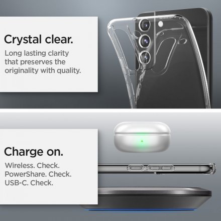 SPIGEN LIQUID CRYSTAL GALAXY S22 CRYSTAL CLEAR