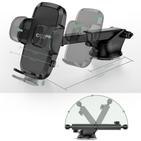 TECH-PROTECT V3 UNIVERSAL WINDSHIELD & DASHBOARD CAR MOUNT BLACK