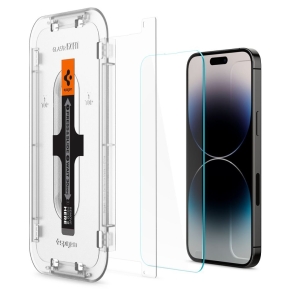SZKO HARTOWANE SPIGEN GLAS.TR EZ FIT 2-PACK IPHONE 14 PRO MAX CLEAR