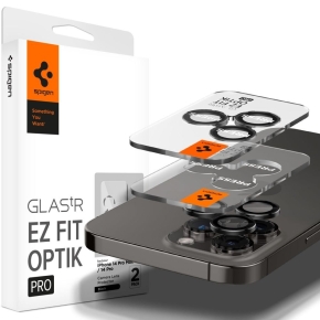 OSŁONA APARATU SPIGEN OPTIK PRO GLAS.TR ”EZ FIT” CAMERA PROTECTOR 2-PACK IPHONE 14 PRO / MAX / 15 PRO / MAX / 16 PRO / MAX / 17 