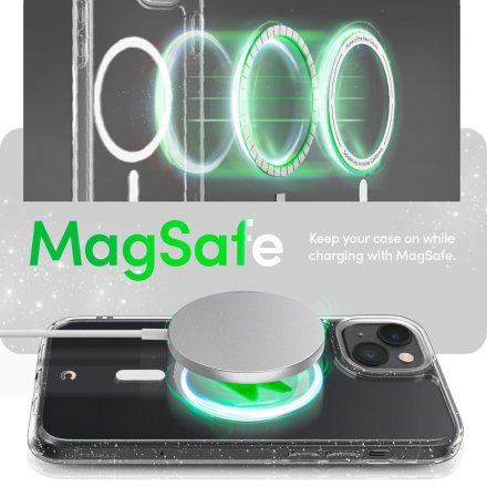 SPIGEN CYRILL SHINE MAG MAGSAFE IPHONE 14 PLUS GLITTER CLEAR