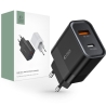 TECH-PROTECT C30W 2-PORT NETWORK CHARGER PD 30W / QC3.0 BLACK