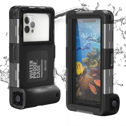 TECH-PROTECT IPX8 UNIVERSAL DIVING WATERPROOF CASE BLACK