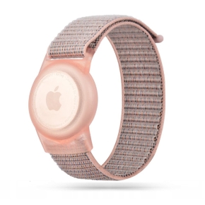 TECH-PROTECT NYLON FOR KIDS APPLE AIRTAG 1 / 2 PINK