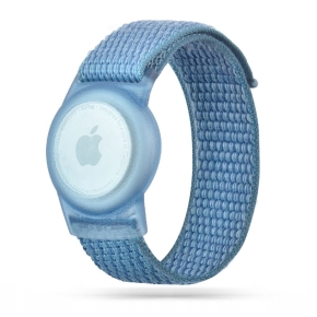 TECH-PROTECT NYLON FOR KIDS APPLE AIRTAG 1 / 2 BLUE