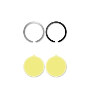 TECH-PROTECT METALPLATE MAGSAFE UNIVERSAL MAGNETIC RING 2-PACK BLACK & SILVER