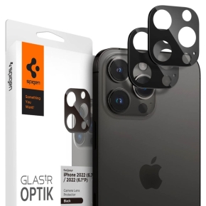 OSŁONA APARATU SPIGEN OPTIK.TR CAMERA PROTECTOR 2-PACK IPHONE 14 PRO / MAX / 15 PRO / MAX / 16 PRO / MAX BLACK
