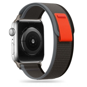 TECH-PROTECT NYLON APPLE WATCH 4 / 5 / 6 / 7 / 8 / SE / ULTRA (42 / 44 / 45 / 49 MM) BLACK/ORANGE