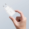 TECH-PROTECT C20W 2-PORT NETWORK CHARGER PD 20W / QC3.0 + LIGHTNING CABLE WHITE