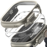 RINGKE SLIM 2-PACK APPLE WATCH ULTRA 1 / 2 / 3 (49 MM) CLEAR & TITANIUM GREY