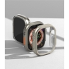 RINGKE SLIM 2-PACK APPLE WATCH ULTRA 1 / 2 / 3 (49 MM) CLEAR & TITANIUM GREY