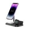 TECH-PROTECT QI15W-A22 3IN1 MAGNETIC MAGSAFE WIRELESS CHARGER BLACK