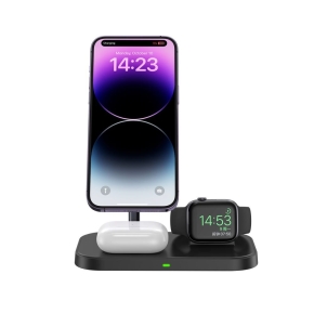 TECH-PROTECT QI15W A22 3IN1 MAGNETIC MAGSAFE WIRELESS CHARGER BLACK