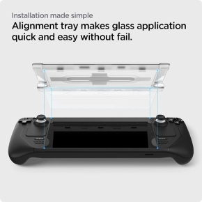 SZKŁO HARTOWANE SPIGEN GLAS.TR ”EZ FIT” STEAM DECK / OLED CLEAR