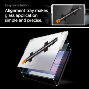 SZKO HARTOWANE SPIGEN GLAS.TR EZ FIT TESLA MODEL X 2022 / MODEL S 2021 BLACK