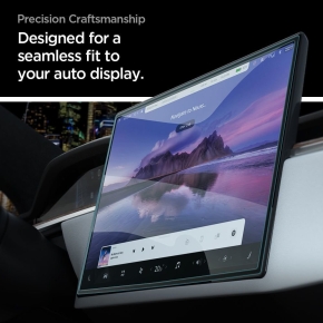 SZKO HARTOWANE SPIGEN GLAS.TR EZ FIT TESLA MODEL X 2022 / MODEL S 2021 BLACK